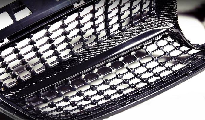 Benz W176 Diamond Grill grille 04.JPG